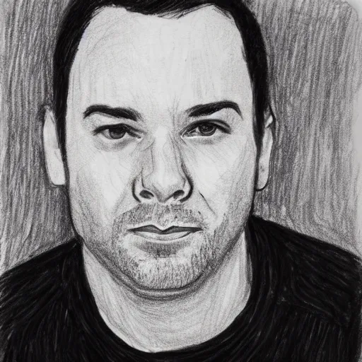 Image similar to self - portrait drawn by dave matthews