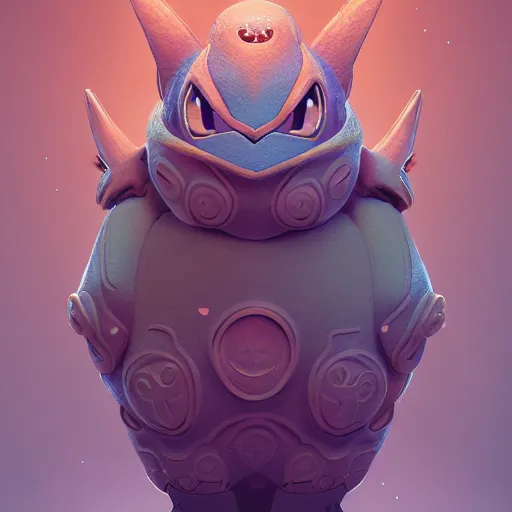 Image similar to a pokemon:: by beeple and James Gilleard and Justin Gerard :: ornate, dynamic, particulate, intricate, elegant, highly detailed, centered, artstation, smooth, sharp focus, octane render, 3d