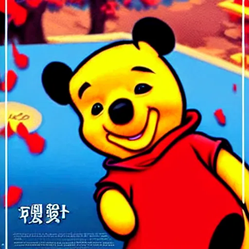 Image similar to xi jinping winnie the pooh in the style of cuban communist propaganda poster art in the year 1 9 8 7 ultra realistic, concept art, intricate details, highly detailed, photorealistic, octane render, 8 k, unreal engine. art by artgerm and magali villeneuve