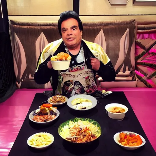 Image similar to juan gabriel mukbang