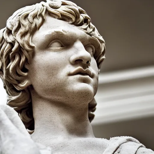 Prompt: awkward upclose image of marble statue of ed sheeran, ultrarealistic, sharp focus