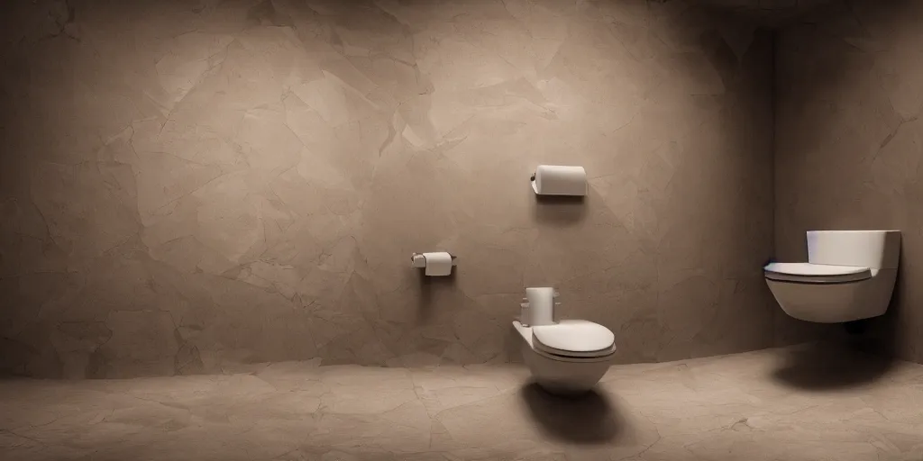 Prompt: Diablo\'s toilet in a luxurious bathroom in hell, onyx walls, photorealistic, 8k render, dslr, trending on unsplash