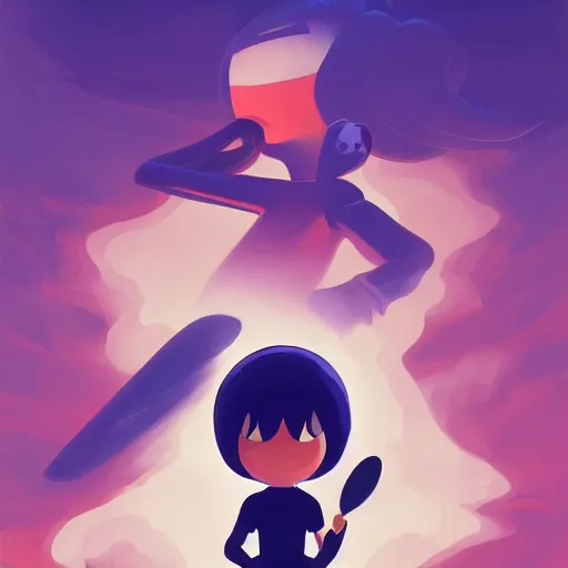 Image similar to face icon stylized minimalist the grim adventures of billy and mandy, loftis, cory behance hd by jesper ejsing, by rhads, makoto shinkai and lois van baarle, ilya kuvshinov, rossdraws global illumination