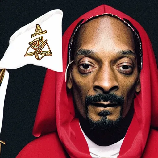 Prompt: Snoop Dogg as pope