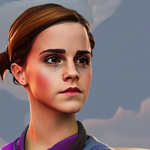 Prompt: Emma Watson as fortnite character