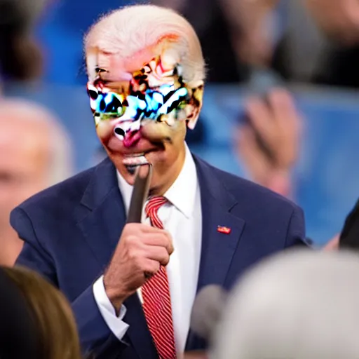 Prompt: Joe Biden slapping Joe Biden