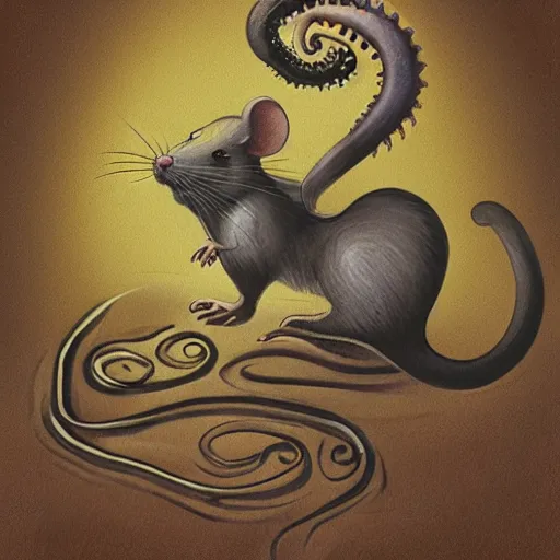 Prompt: surreal lovecraftian mouse