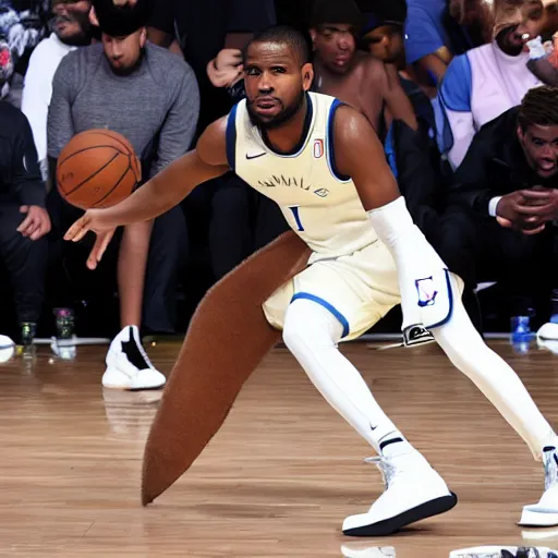 Prompt: frank ocean playing in the nba