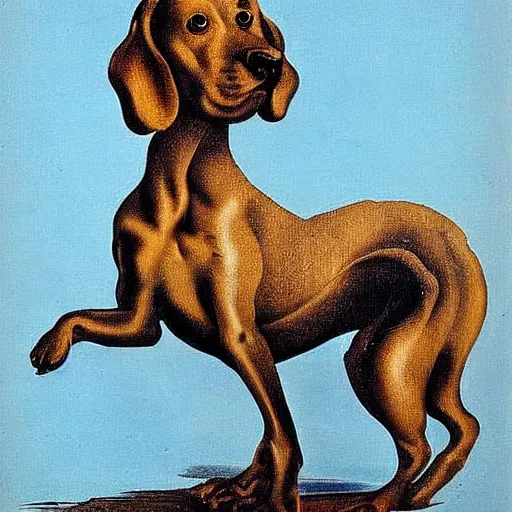 Prompt: a dog by salvador dali