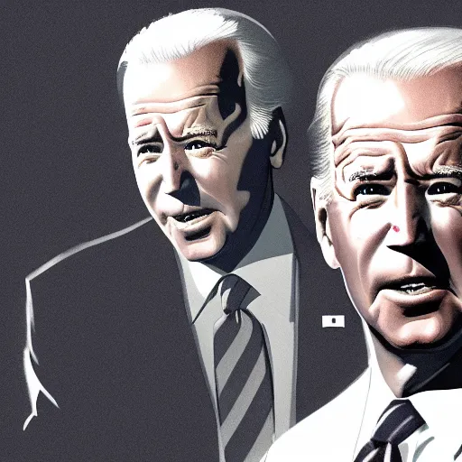 Image similar to joe biden being extremly scary, dramatic lighting, cinematic, establishing shot, extremly high detail, photorealistic, cinematic lighting, artstation, style by James Gurney