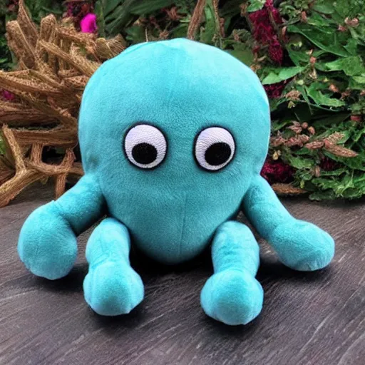 Image similar to cthulu plush toy