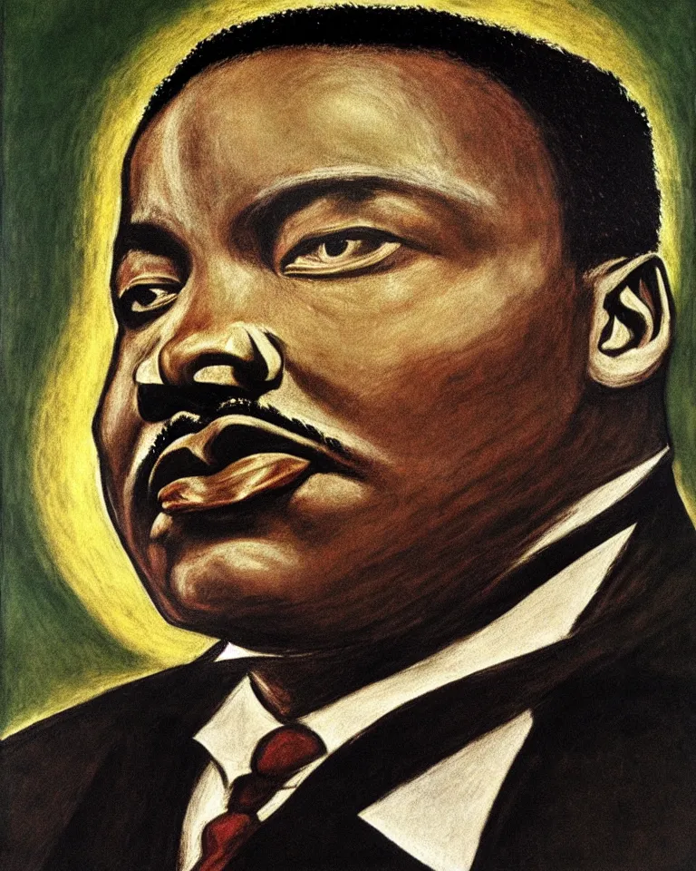 Image similar to martin luther king, jr. by el greco.