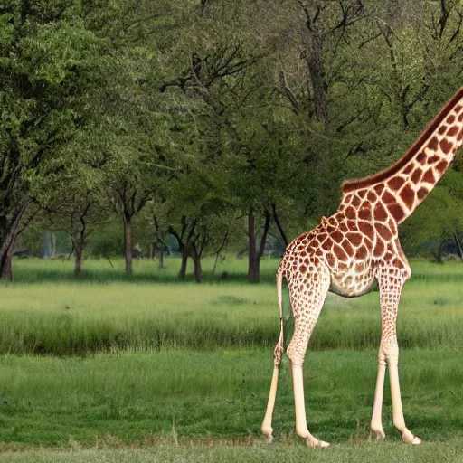 Prompt: giraffe as tree