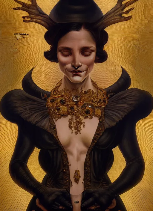 Image similar to a full body perspective of a stout preistess of the underworld, crooked nose, shiny, intricate, elegant, highly detailed, ultra definition, digital painting, artstation, vray, concept art, smooth, high speed photography, illustration, art by artgerm and greg rutkowski and alphonse mucha and james jean