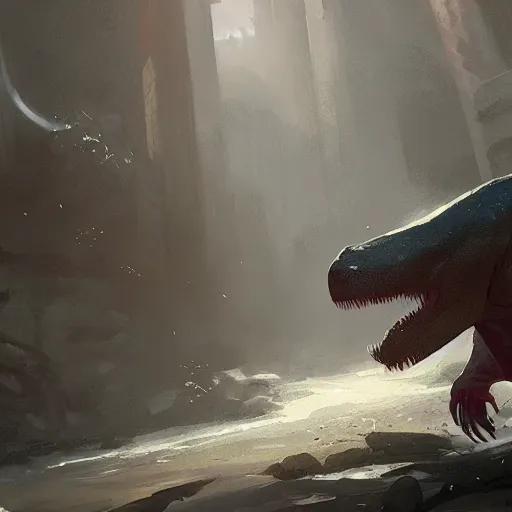 Image similar to trex by rj palmer greg rutkowski