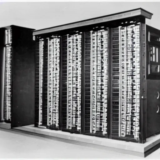 Image similar to a supercomputer from the 1940's