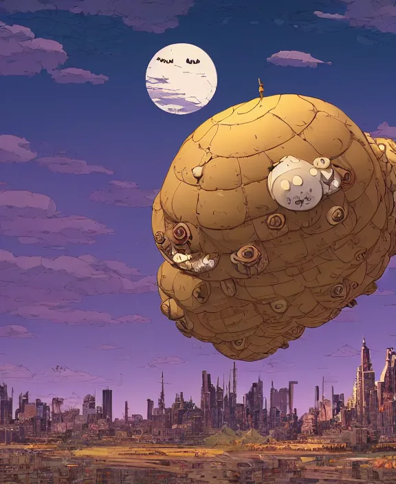 Prompt: rounded tower made from obese spider mollusks, in the style of a puffy spaceship, skeletons, partly cloudy, spooky, dramatic lighting, by geof darrow, bill sienkiewicz, dan mumford, yusuke murata, makoto shinkai, ross tran, cinematic, unreal engine, cel shaded, featured on artstation, pixiv