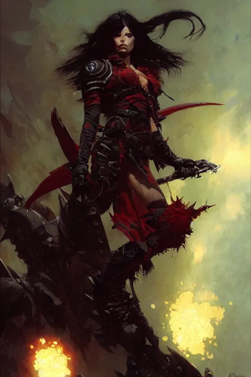 Image similar to bloodfang rogue portrait dnd, painting by gaston bussiere, craig mullins, greg rutkowski, yoji shinkawa