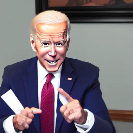 Image similar to joe biden as anime girl anime style, high detail, anatomically correct,