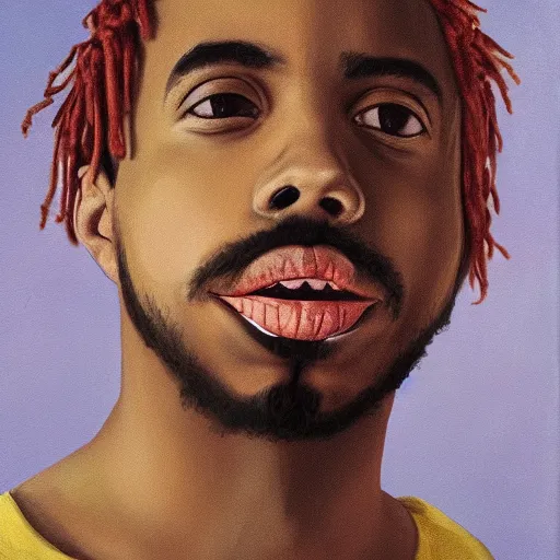 Prompt: a renaissance style portrait painting of earl sweatshirt