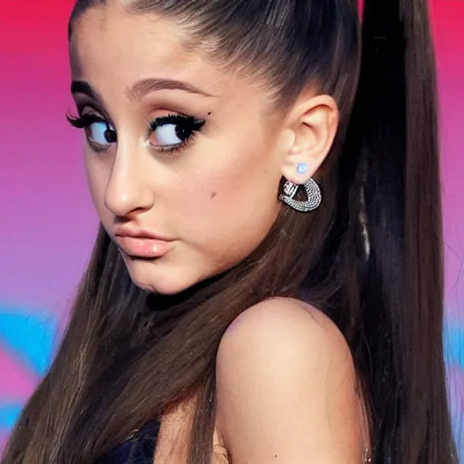 Image similar to morbidly obesse ariana grande