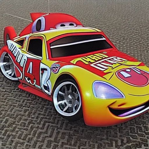 Image similar to Ebay listing of lighting mcqueen being sold online, Car on sale, Ebay website, lightning mcqueen being sold online, screenshot of a website with a car in it, windows 7