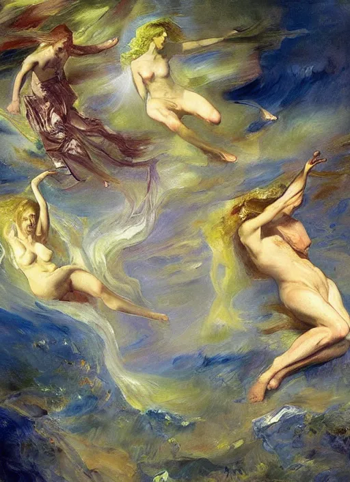 Prompt: a painting of abiogenesis, by john singer sargent and agostino arrivabene and joaquin sorolla