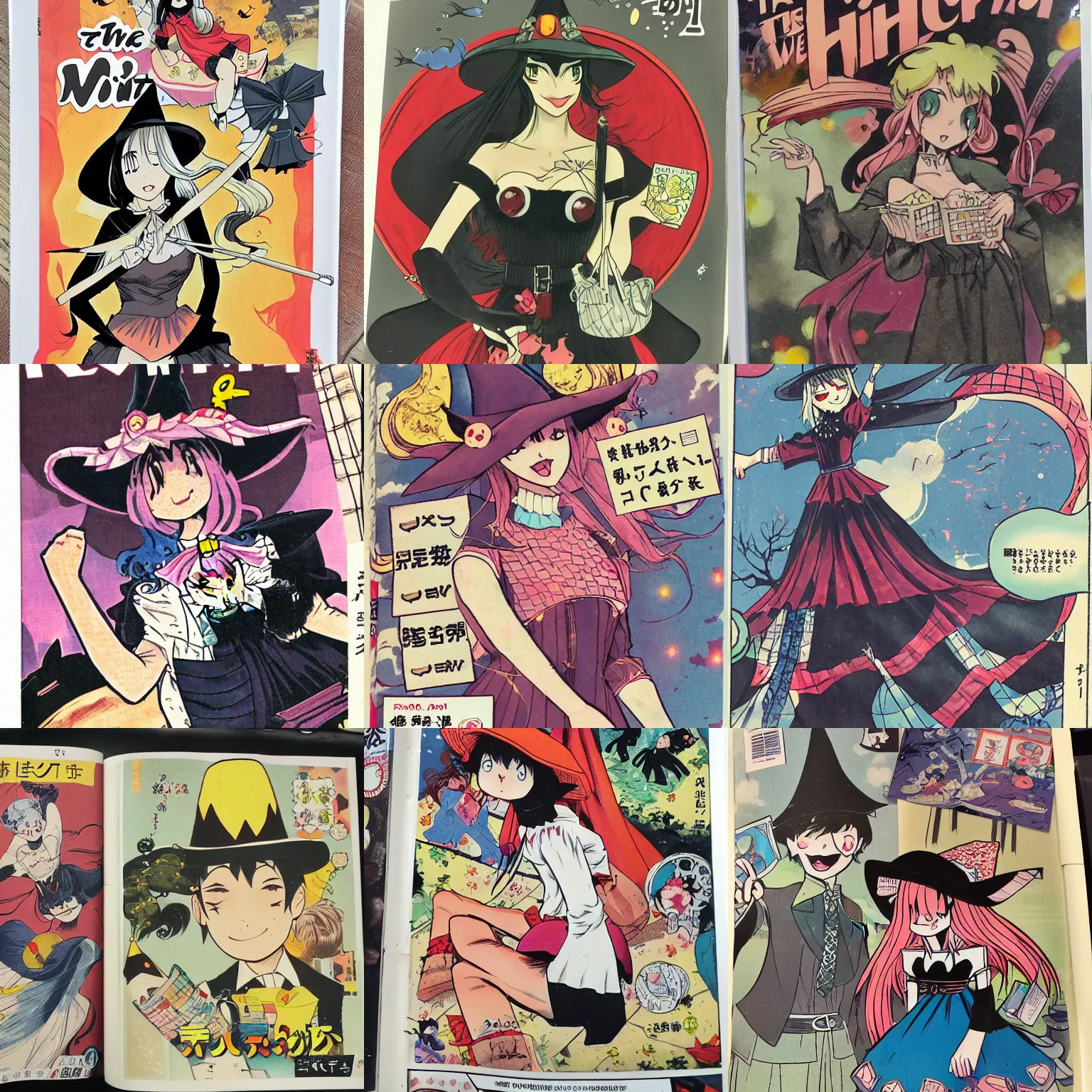 Prompt: the comic witch bought at comic market in japan