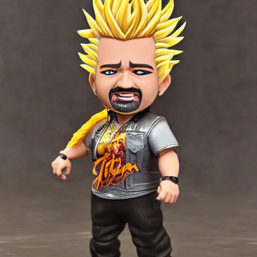 Image similar to Guy Fieri action figure, product photo, detailed, 4k