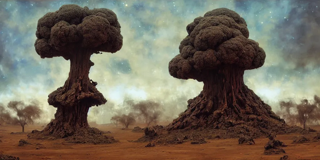 Prompt: supernova, giant tree made from asteroids in open space, painted by steve mccurry, ruan jia, raymond swanland, lawrence alma tadema, zdzislaw beksinski, norman rockwell, jack kirby, tom lovell, alex malveda, greg staples