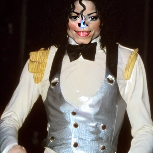 Prompt: Michael Jackson as Princess Peach