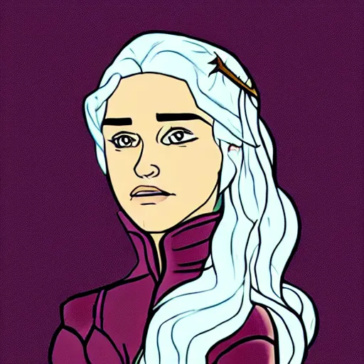 Prompt: Daenerys Targaryen in the style of SMBC