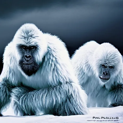 Image similar to wild yeti, wildlife photography by Paul Nicklen, perfect lighting