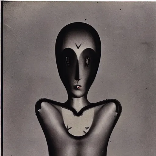 Image similar to The ‘Naive Oculus’ by Man Ray, auction catalogue photo, private collection, colourised