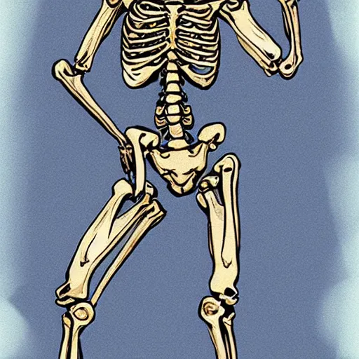 Prompt: Picture of Cyborg Skeleton