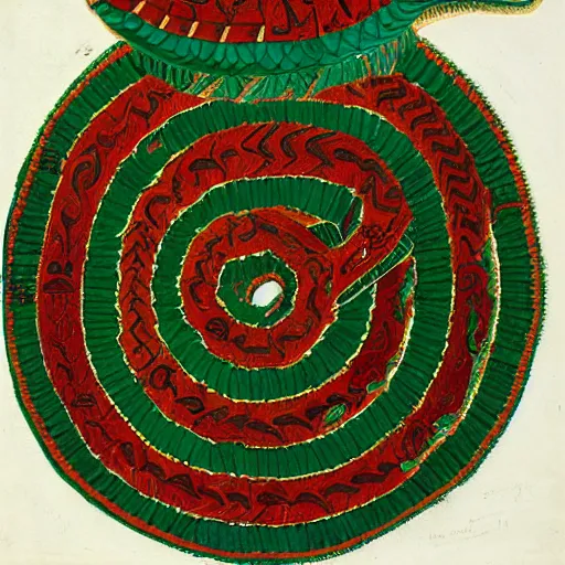 Image similar to portrait of quetzalcoatl