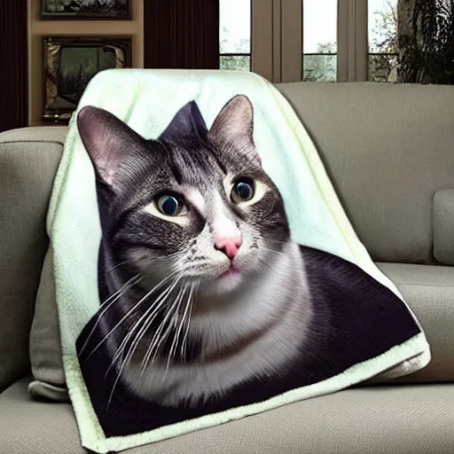 Image similar to a cat blanket