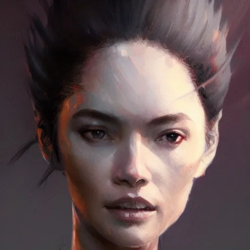 Image similar to portrait of a woman by greg rutkowski, naomi nagata from the expanse book series, very tall and slender, highly detailed portrait, scifi, digital painting, artstation, concept art, smooth, sharp foccus ilustration, artstation hq