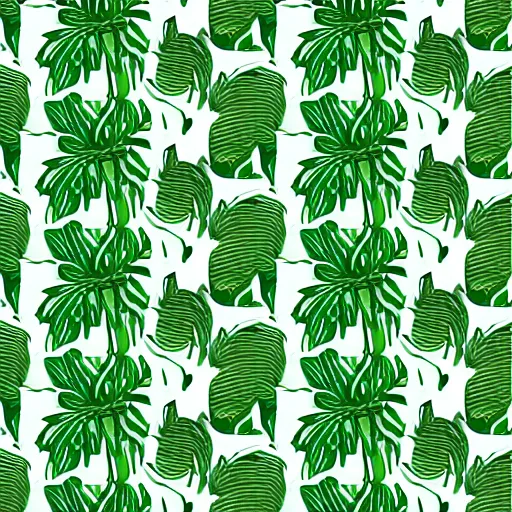 Image similar to repeating pattern, seamless. monstera, hand drawn, green, flat color, minimalistic, leaf design, symmetry