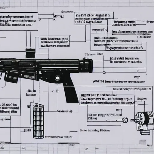 Image similar to direct energy weapon, emr, technical drawing