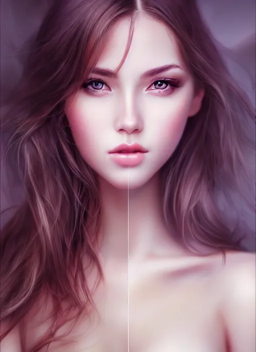 Image similar to a gorgeous female photo, professionally retouched, soft lighting, half body shot, realistic, smooth face, perfect eyes, symmetrical, wide angle, sharp focus on face, 8 k high definition, insanely detailed, intricate, elegant, art by artgerm, cherry blossoms