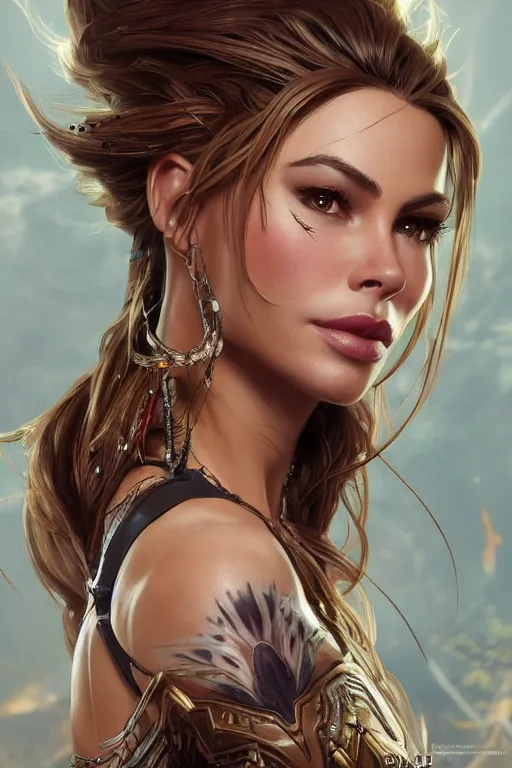 Prompt: symmetry!! portrait of sofia vergara in the style of horizon zero dawn, machine face, intricate, elegant, highly detailed, digital painting, artstation, concept art, smooth, sharp focus, illustration, art by artgerm and greg rutkowski and alphonse mucha, 8 k