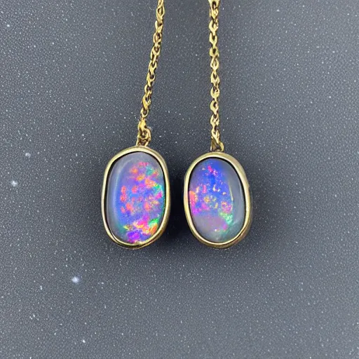 Image similar to dark opal galaxy jewellery