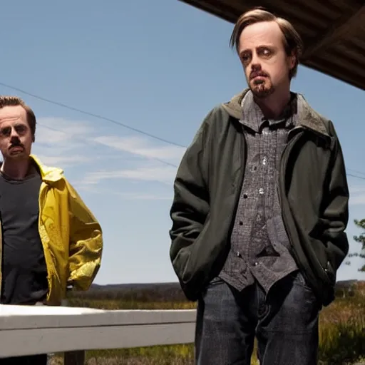 Image similar to Steve Buscemi playing Jesse Pinkman in Breaking-Bad