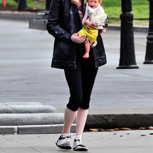 Prompt: emma stone is pregnant, standing in the park feeding ducks avacados