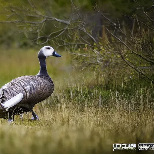 high quality trail cam footage of a goose attacking a Stable