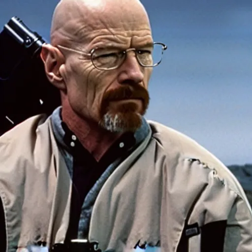 Image similar to A still of Walter White in Star Wars: A New Hope
