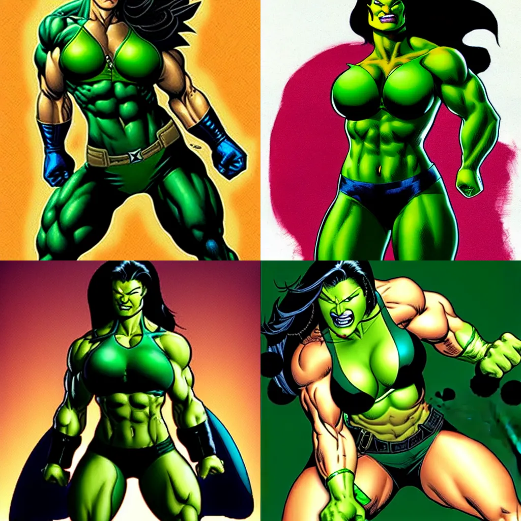 She Hulk(marvel Comics) - v1, Stable Diffusion LoRA