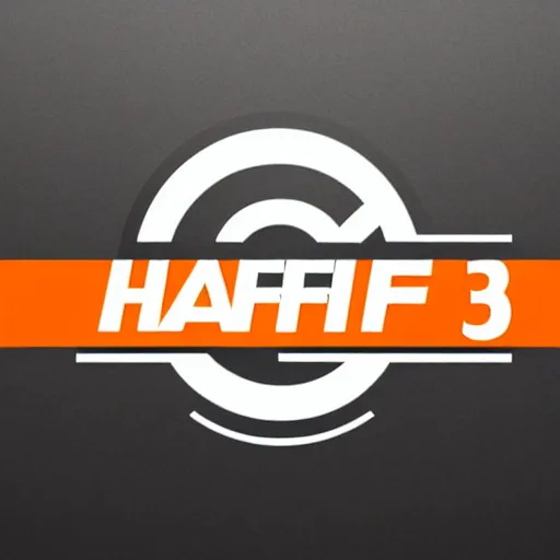 Image similar to Half Life 3 Logo, grainy, cracked, gradient, detailed, very detailed, heavily detailed, intricate details, intricately detailed, digital art, trending on artstation, 3D, studio quality lighting, dramatic lighting HD Quality, 4k resolution, 8k resolution, black background, Half Life 3 Logo is orange and is in the foreground, Realistic, Shiny Lighting, Shiny