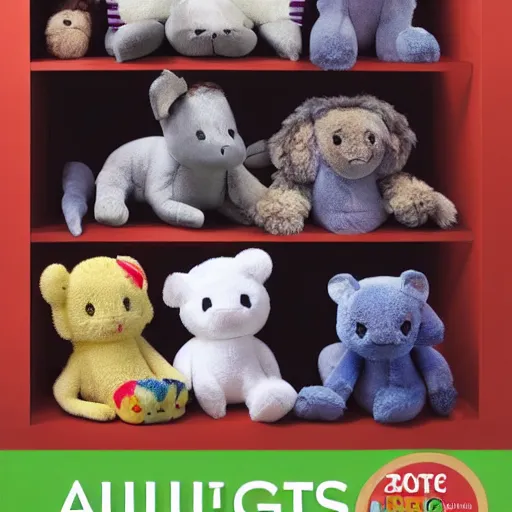 Image similar to a catalogue for Target selling plush animals